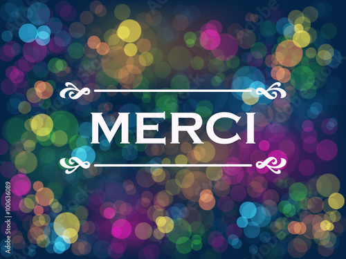 Carte "MERCI"