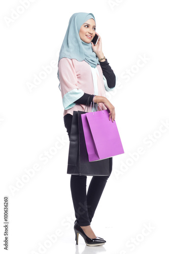 fashionable muslimah woman