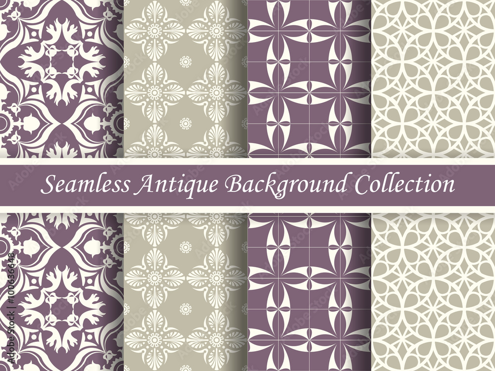 Antique seamless background collection_54