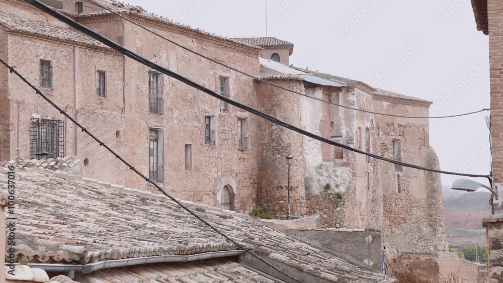 Solitary town with wires Solitary town with wires