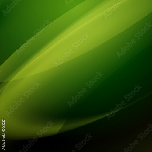 abstract green vector background with blending colors, blur lines and gradient