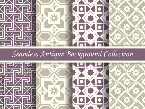 Antique seamless background collection_59