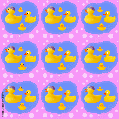 duck tale pattern yellow rubber © lms_lms
