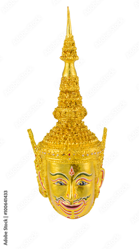 kind of Thai drama head isolated on white background kind of Thai drama head isolated on white background