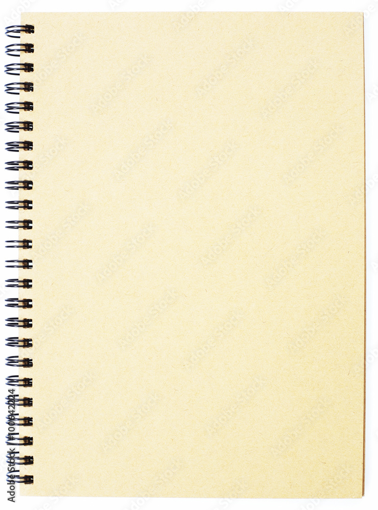 Brown notebook with ring binder Brown notebook with ring binder