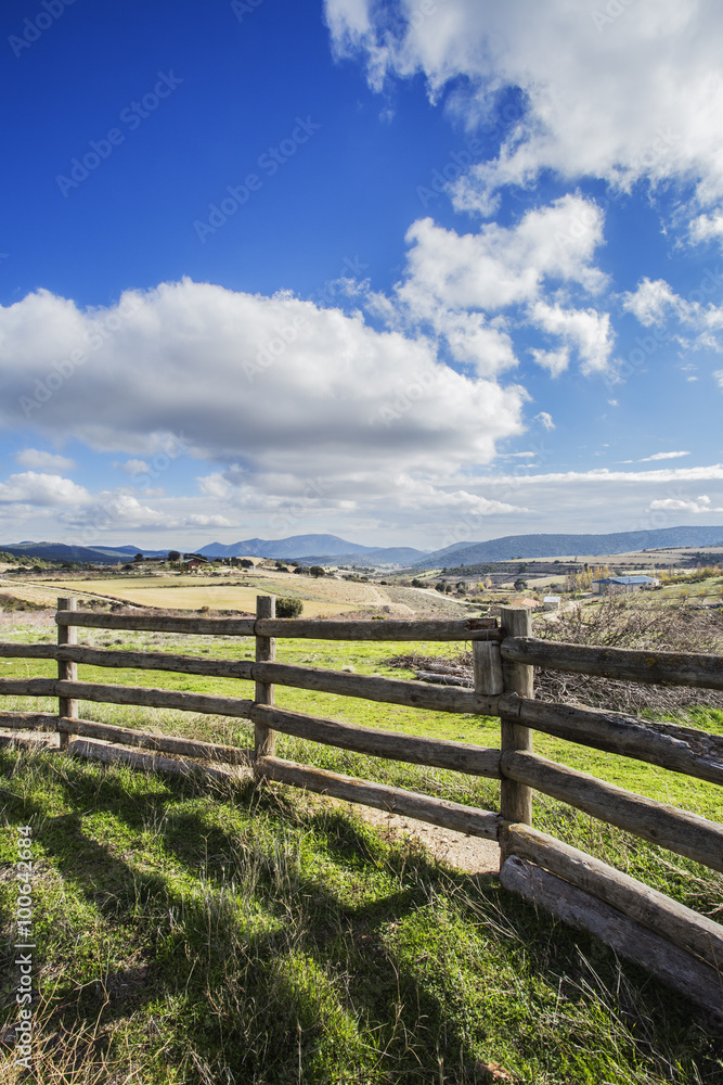 Beautiful view of the valley and mountains. Moratalla, Región de Murcia, Spain, Europe.