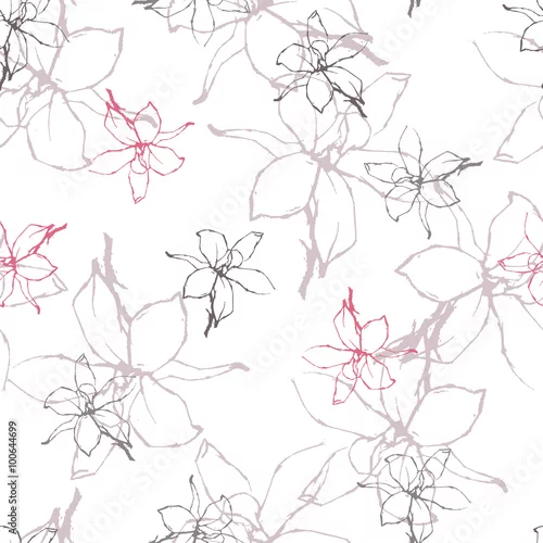 Tapety Wzór z szkic ołówkiem kwiaty