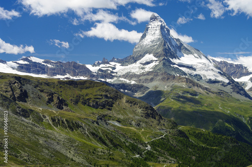 Zermatt - Blick vom Rothorn 3103m  zum Matterhorn 4478m