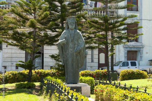 Statue of Makarios - Havana - Cuba photo