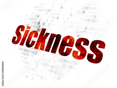 Medicine concept  Sickness on Digital background