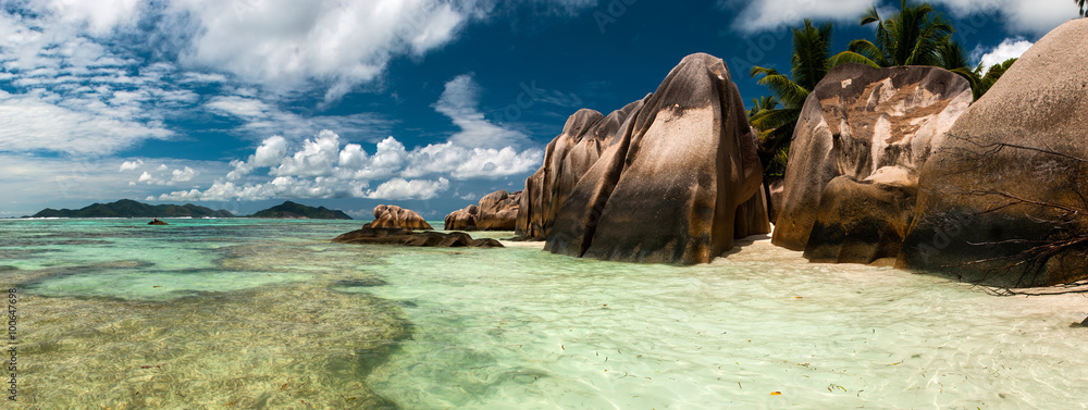 Ance Source D'Argent beach, La Digue island Ance Source D'Argent beach, La Digue island
