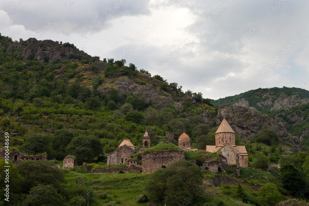 Mountainous landscape of Dadivank monastery