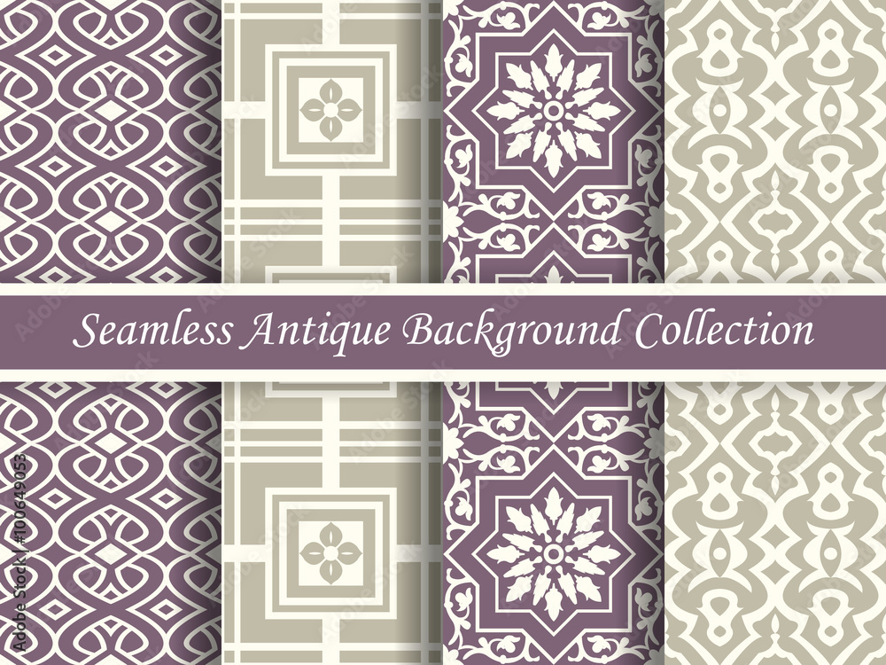 Antique seamless background collection_67