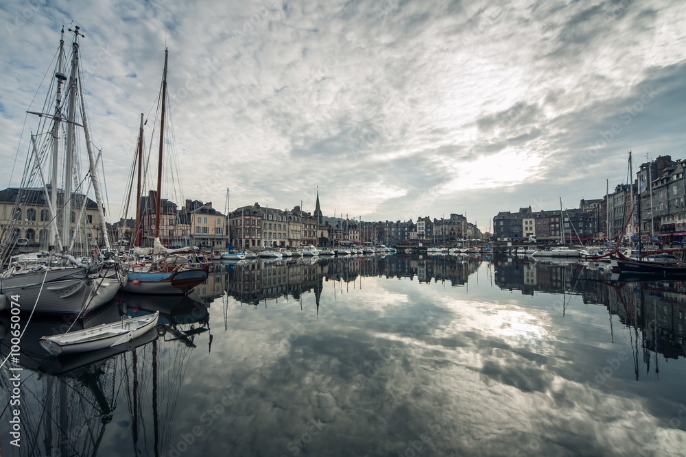 cozy french Honfleur town