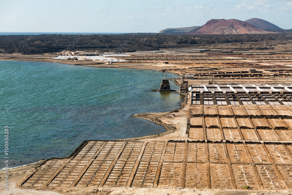 Salt works of Janubio, Lanzarote, Canary Islands