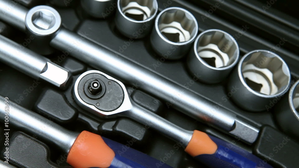 Set of tool in suitcase Set of tool in suitcase