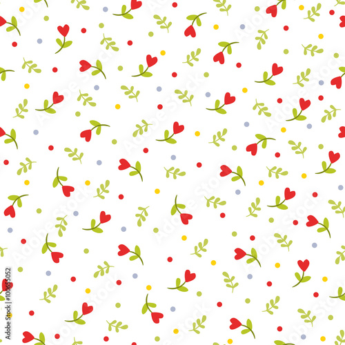 Seamless floral pattern. Flowers texture. Abstract seamless pattern with pretty flowers.