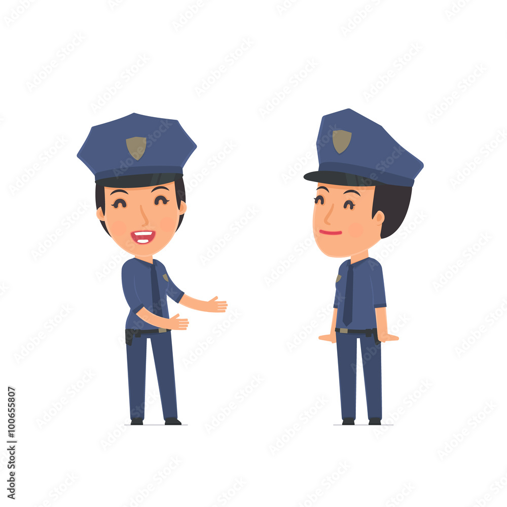 Funny Character Constabulary introduces his shy friend Funny Character Constabulary introduces his shy friend