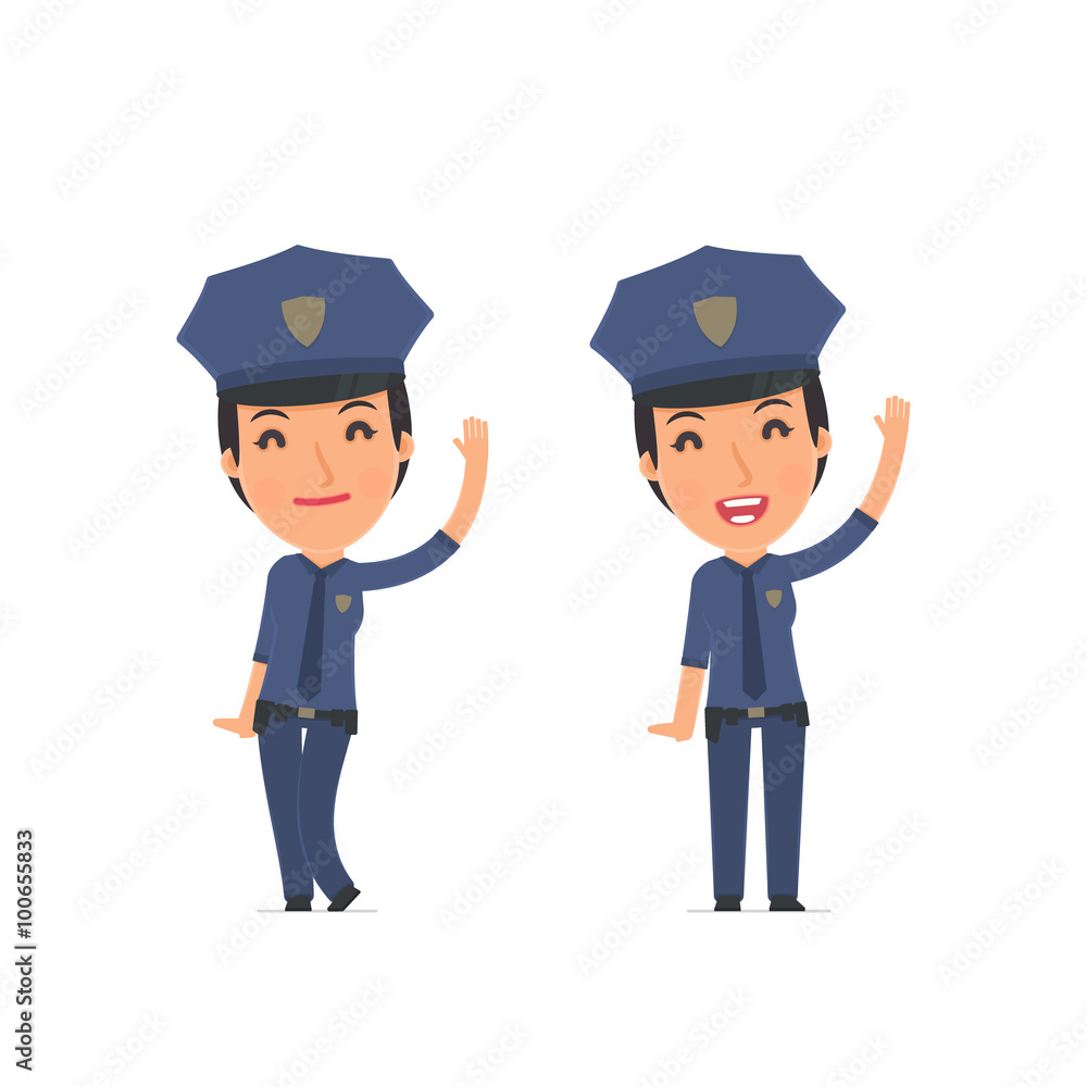 Funny and Cheerful Character Constabulary welcomes viewers Funny and Cheerful Character Constabulary welcomes viewers