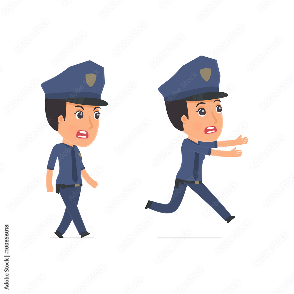 Angry and Frightened Character Constabulary goes and runs Angry and Frightened Character Constabulary goes and runs