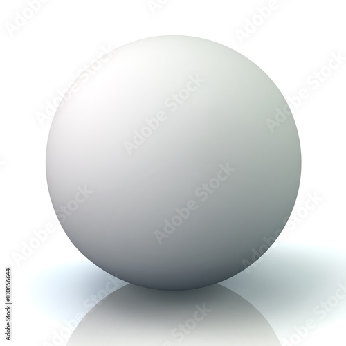 Illustration of white sphere