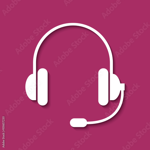 Logo casque audio et micro.
