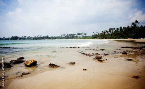 tropical beach in Sri-Lanka