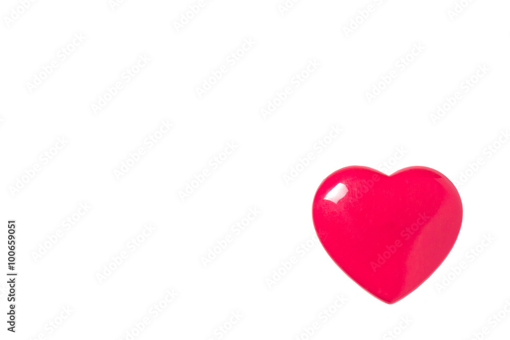 heart shape valentine on white background
