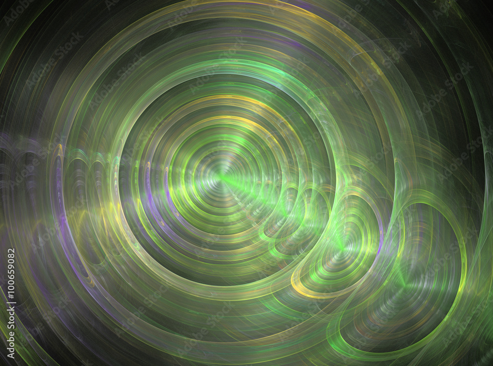 Abstract fractal pattern on black background Abstract fractal pattern on black background