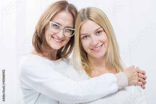 Friendship between mother and daughter photo