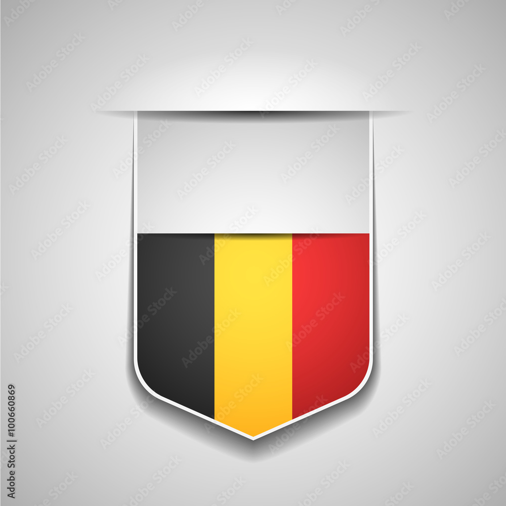 Fototapeta premium Belgium shield sign