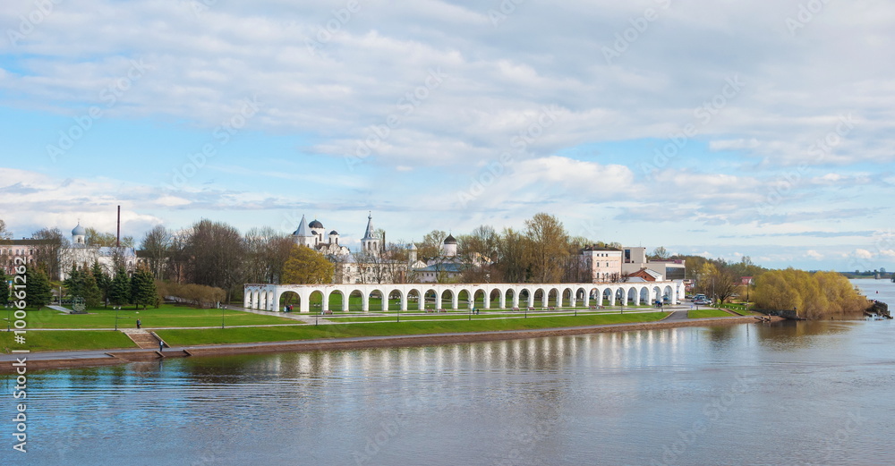 One of the most important historical and architectural complex of Novgorod - Yaroslav's Court