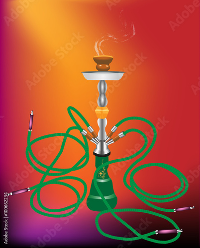 Shisha (Wasserpfeife) freigestellt