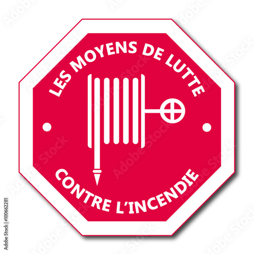 Logo robinet d'incendie armé. R.I.A.