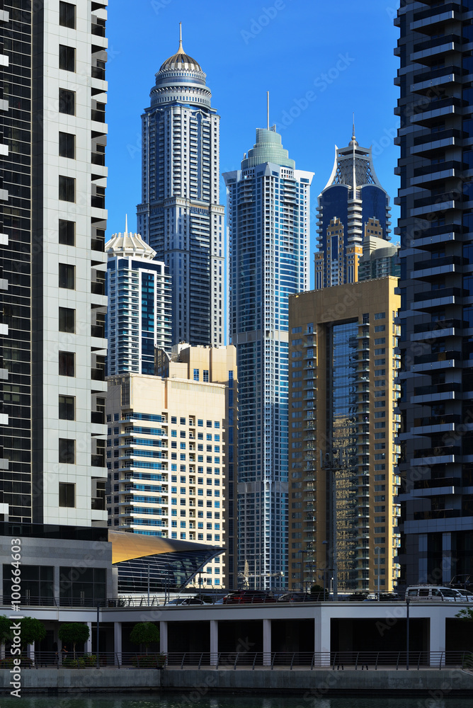 Obraz premium Skyscrapers of Dubai Marina