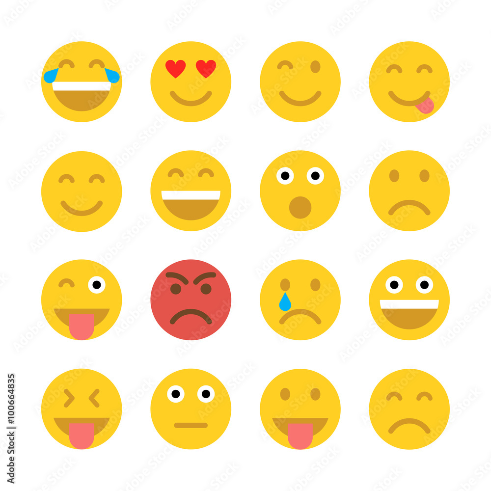 Set of Emoticons. Emoji. Set of Emoticons. Emoji.