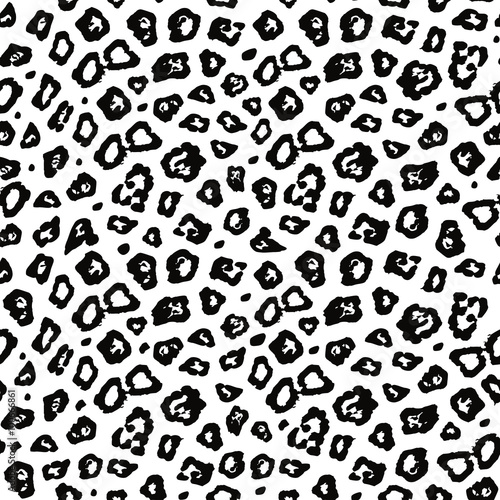 Seamless pattern inspirated by the fur of a jaguar, isolated vector background