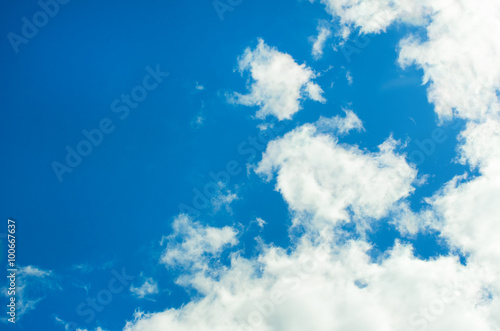 clouds in the blue sky © ZaZa studio