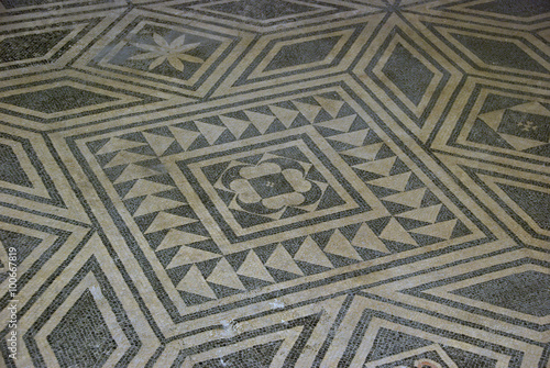 Spoleto Roman house floor mosaic photo