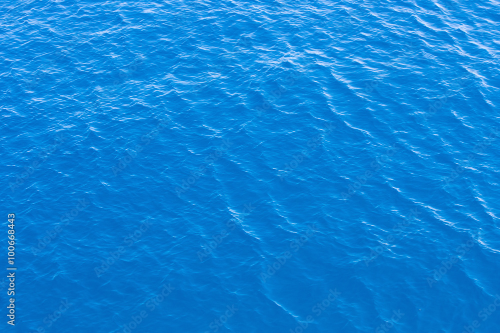 Blue sea surface with waves Blue sea surface with waves