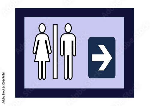 toilettes,panneau de signalisation 