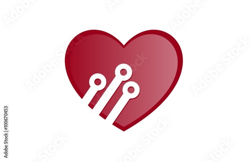 heart technology connection logo