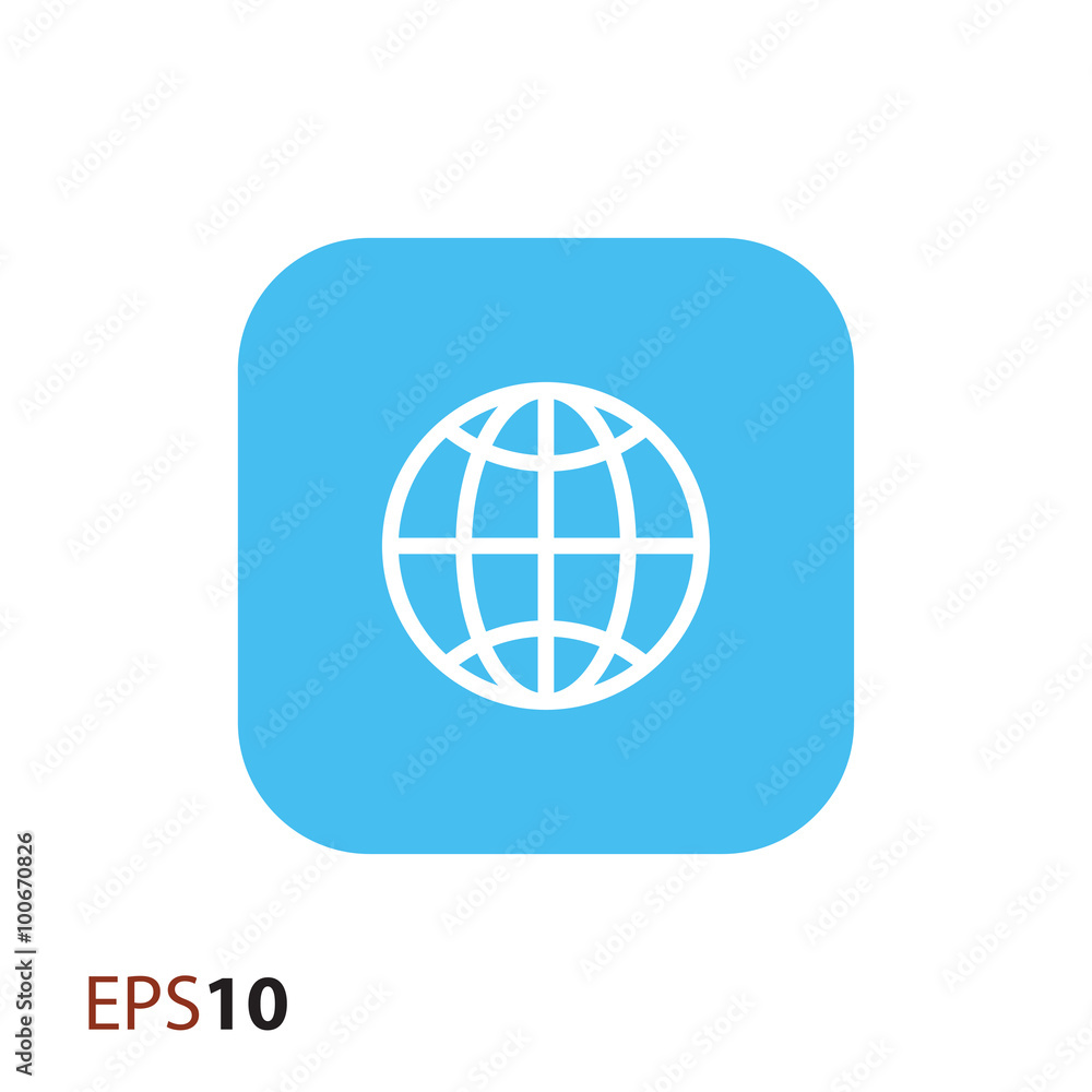 Globe icon for web and mobile Globe icon for web and mobile