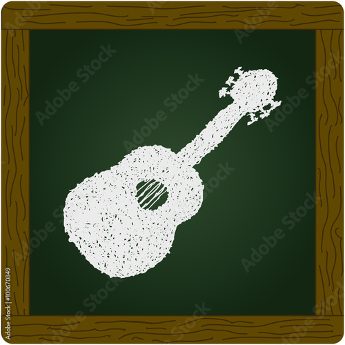Simple doodle of a guitar