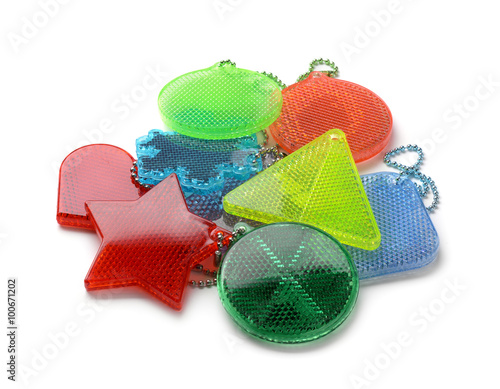 Pile of safety reflectors  photo