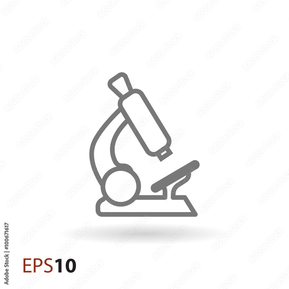 Microscope icon for web and mobile Microscope icon for web and mobile