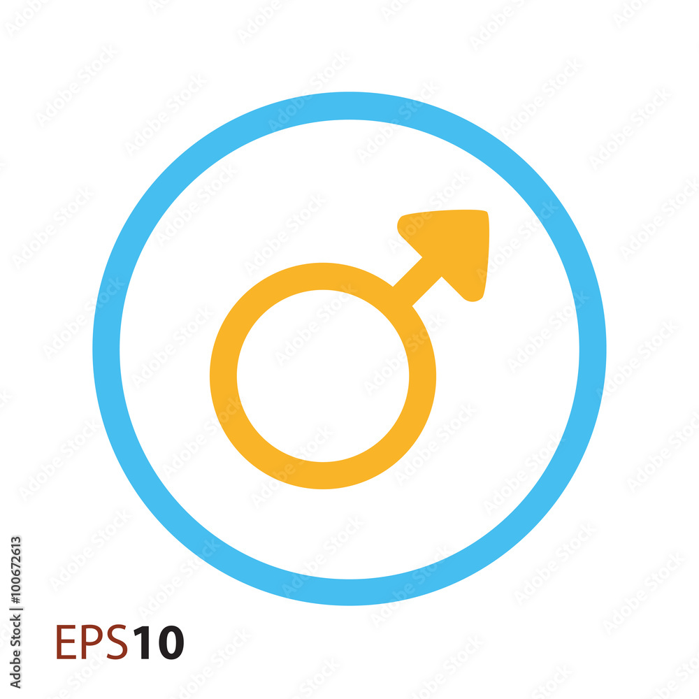Male symbol icon for web and mobile Male symbol icon for web and mobile