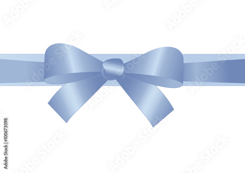 Blaue Geschenkschleife 