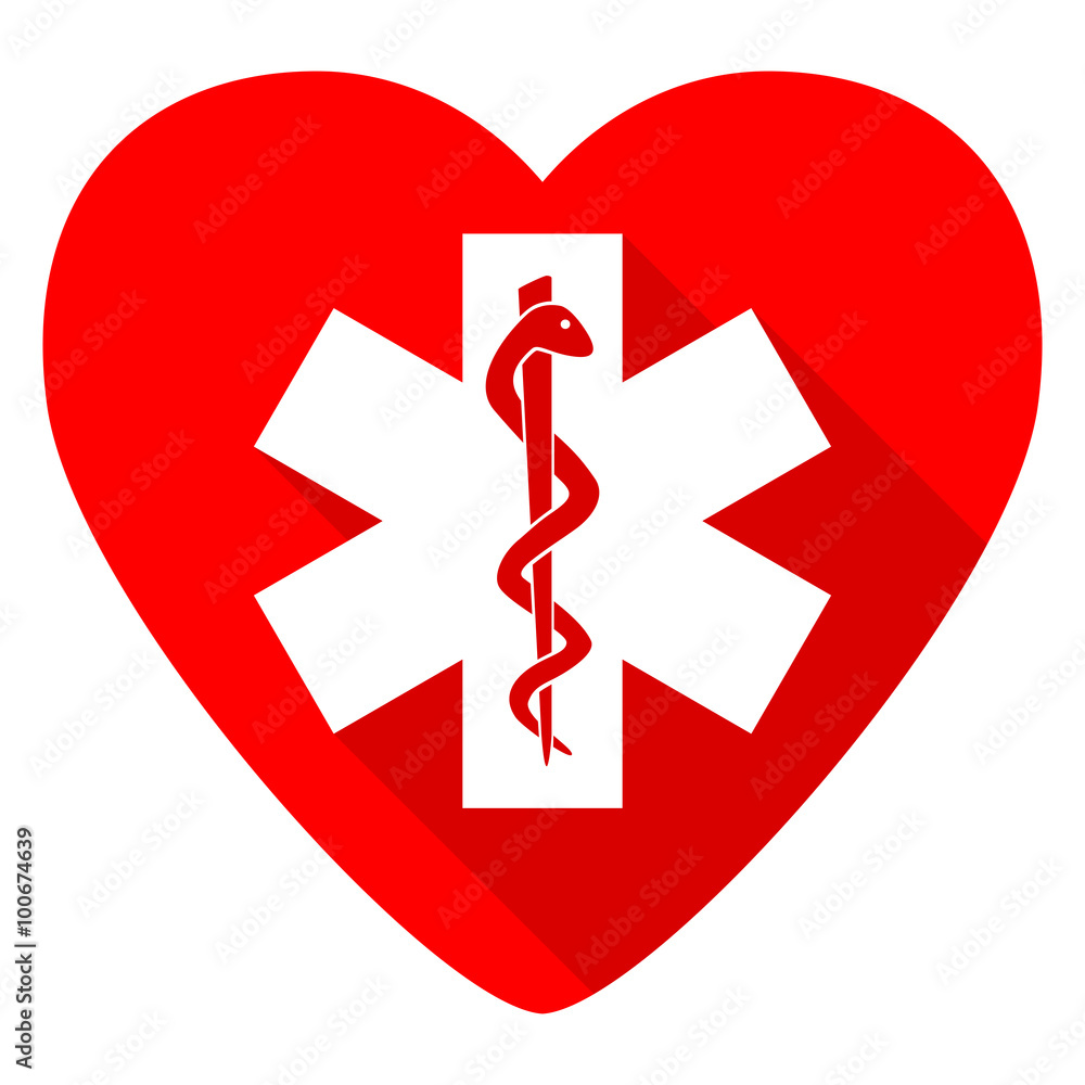 emergency red heart valentine flat icon emergency red heart valentine flat icon