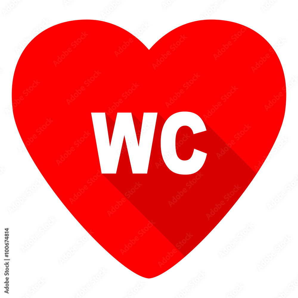 toilet red heart valentine flat icon toilet red heart valentine flat icon